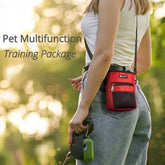 Dog Training Pouch Snack Carrier Outdoor Feeding Waist Bag Portable Foldable Pet Supplies Treat Holder Walking Adjustable Pack
